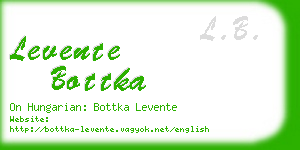 levente bottka business card